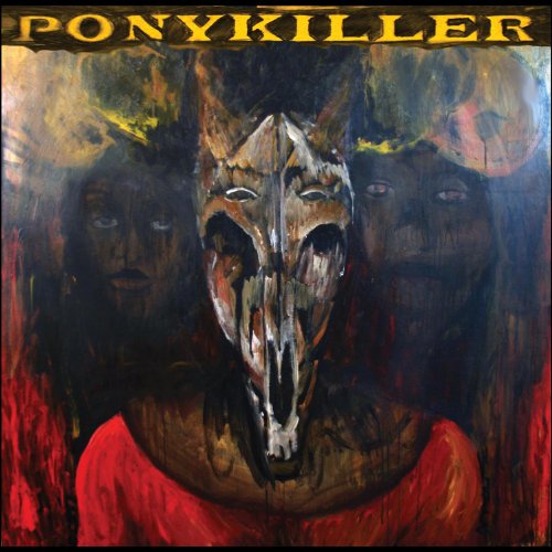 Painted album cover featuring a distorted, masked figure and blurred faces.