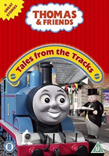 Thomas the Tank Engine DVD cover with a smiling blue train.