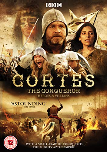 DVD cover for “Cortes - Heroes And Villains” depicting historical figures.