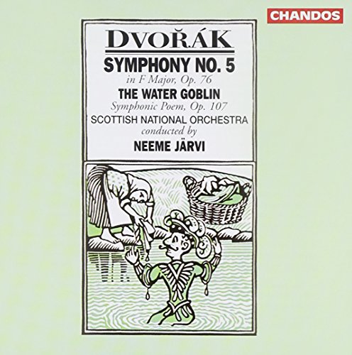 CD cover for Dvorák’s Symphony No. 5, featuring a fairytale illustration.