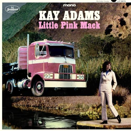 Pink vinyl record cover featuring a pink truck and a woman.