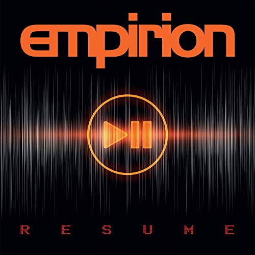 CD cover for Empirion’s “Resume” with orange text and equalizer graphic.