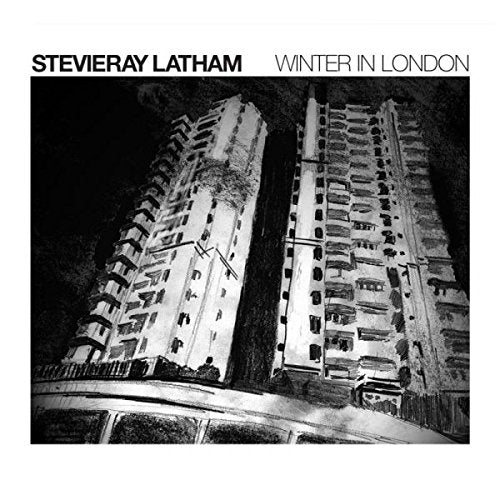 Black and white CD cover depicting a stark, angled view of London buildings.