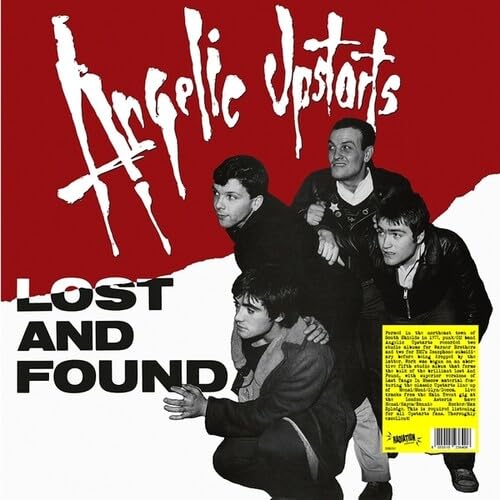 Album cover for Angelic Upstarts’ “Lost & Found” featuring four men.