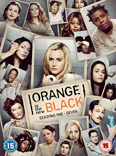 Orange Is The New Black" DVD cover featuring a collage of diverse female faces.