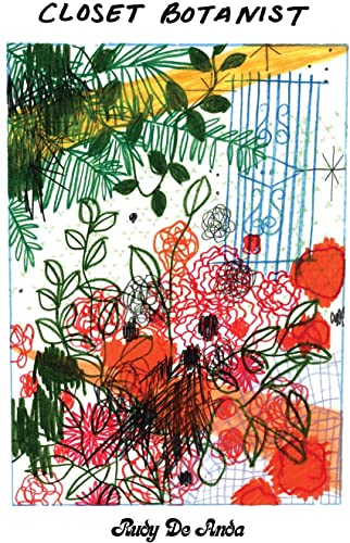 Album cover with hand-drawn botanical sketches in green, red, and orange on white background.
