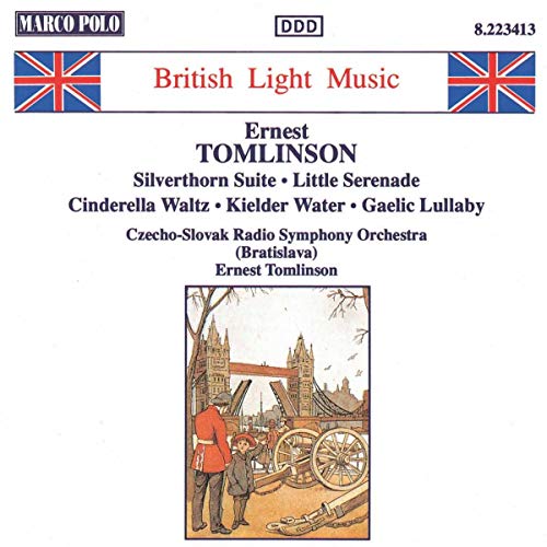 CD cover for “Ernest Tomlinson - British Light Music” with castle illustration.
