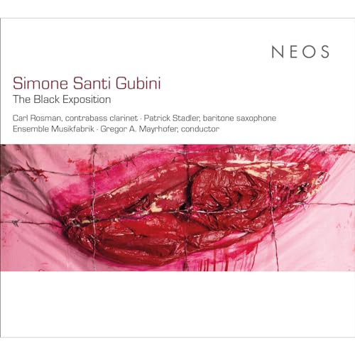 CD cover for "The Black Exposition" featuring abstract, textured pink imagery.