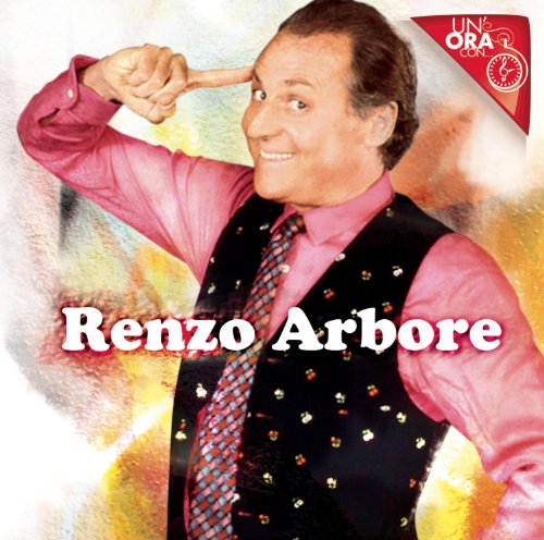 Renzo Arbore album cover featuring the performer pointing with a smile.