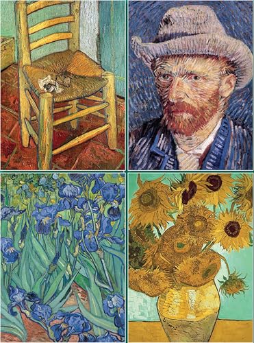 Set of Four Magnetic Notepads: Van Gogh : A Collection of Handy Notepads with Easy Magnetic Fastening, Contained Within a Decorative Box