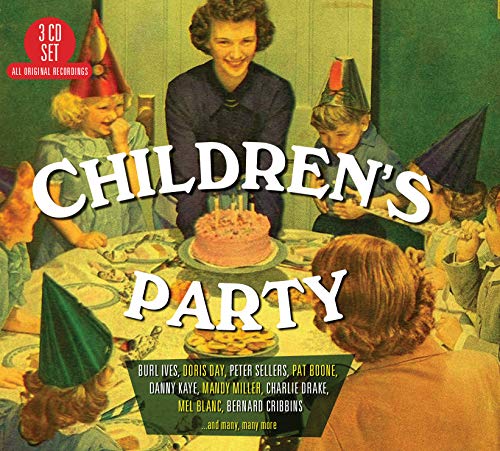 3CD set, "Children's Party" cover with illustrated children around a cake.