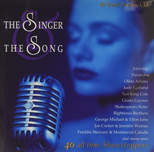 CD cover featuring a vintage microphone and a portrait in blue tones.
