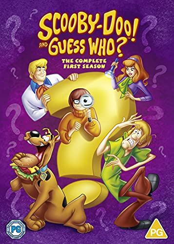 Scooby-Doo and friends investigate mysteries on the DVD cover art.