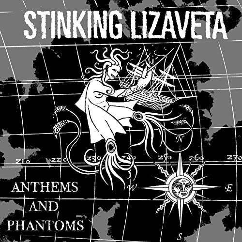 CD cover: black and white nautical illustration with text "Stinking Lizaveta".