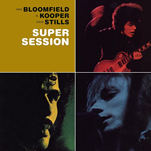 CD cover for "Super Session" featuring musicians playing guitars.