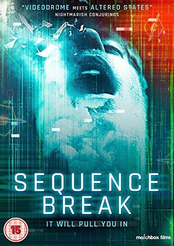 DVD cover for "Sequence Break" featuring a distorted face and digital effects.