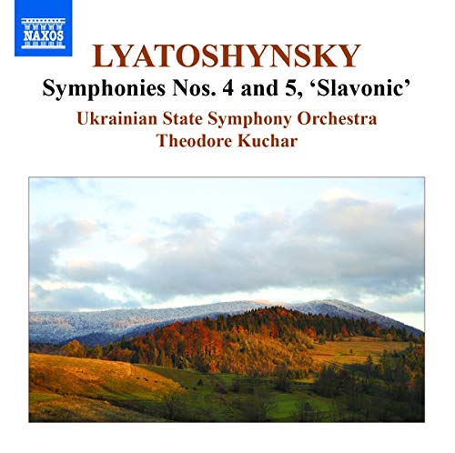 CD cover for Lyatoshynsky symphonies, featuring a landscape painting.