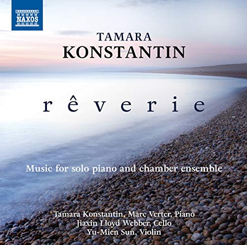 CD cover for Tamara Konstantin’s “Rêverie” featuring a beach scene.