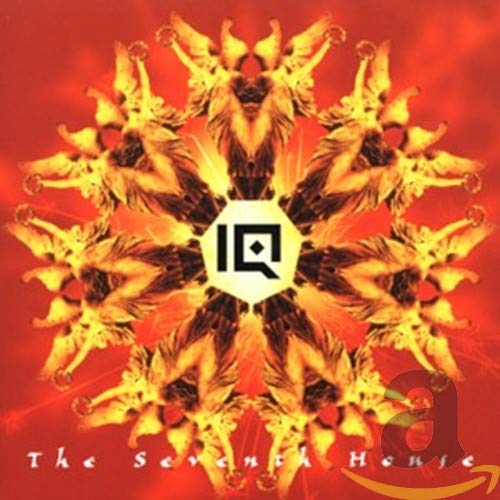 CD cover for IQ’s “The Seventh House” with a fiery, symmetrical design.
