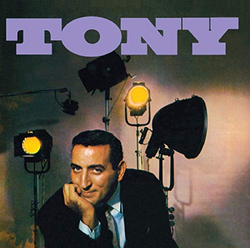 CD cover featuring Tony Bennett with stage lights and a purple title.