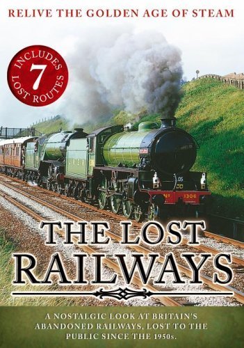 DVD cover featuring a green steam train emitting smoke on railway tracks.