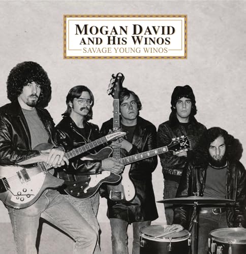 Black and white photo of four musicians with instruments, album cover.