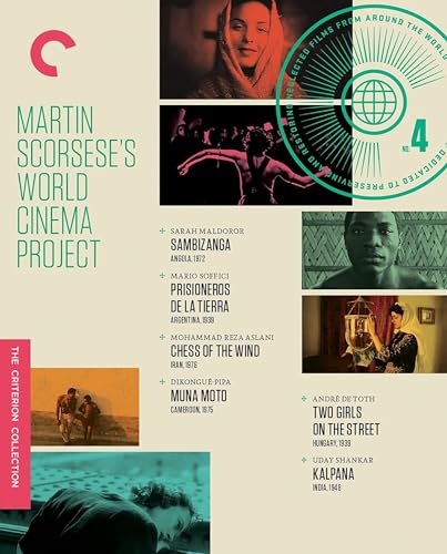 Blu-ray cover for "Martin Scorsese's World Cinema," featuring film stills.