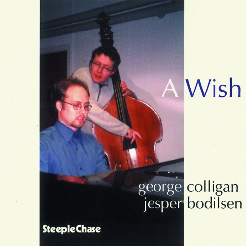 CD cover featuring two musicians with a piano and upright bass.