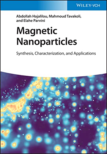 Book cover: "Magnetic Nanoparticles" with abstract colorful particle image.