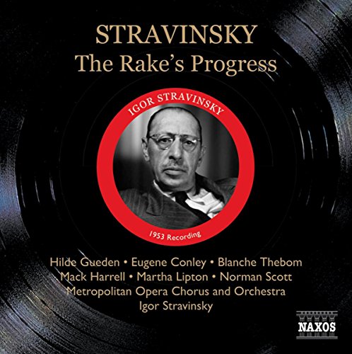 CD cover featuring a portrait of Igor Stravinsky within a red circle.