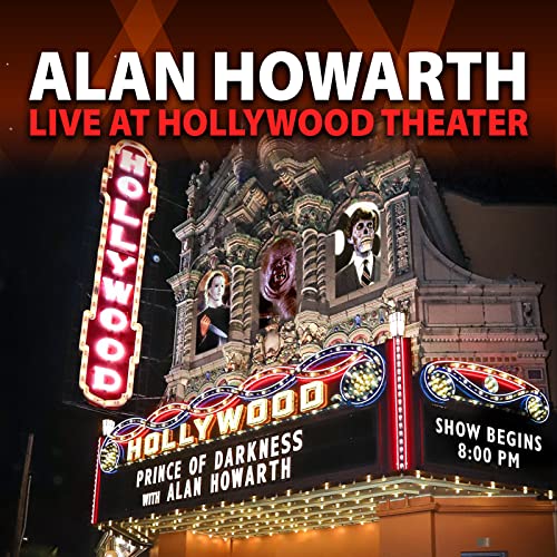 CD cover for Alan Howarth’s “Live At Hollywood Theater” featuring a theater facade.
