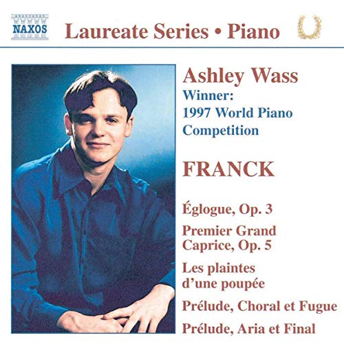 CD cover featuring pianist Ashley Wass, winner of the 1997 World Piano Competition.