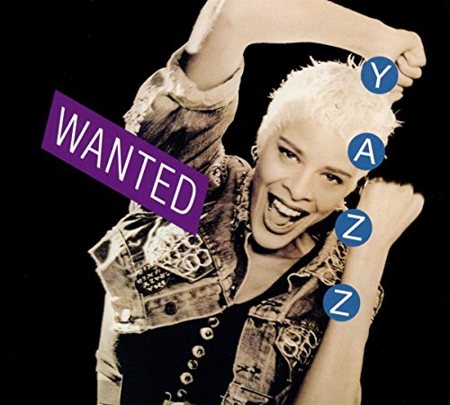 Yazz album cover: woman with raised arms and colorful letters.