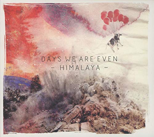 CD cover: cow flying with red balloons over a landscape.