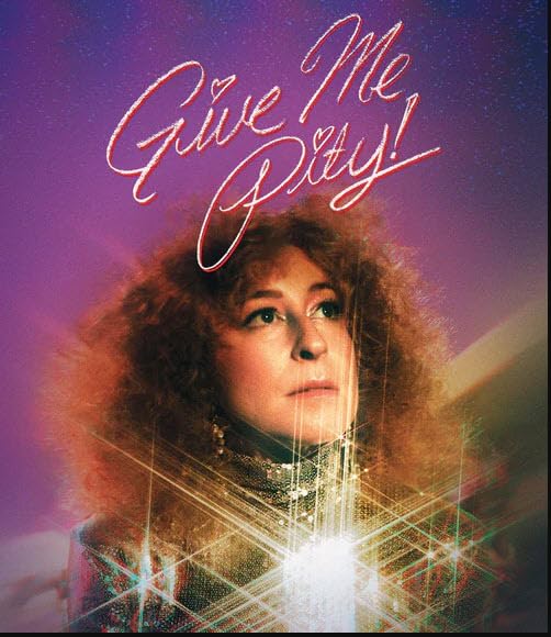 Blu-ray cover for "Give Me Pity" featuring a portrait of Shelley Duvall.