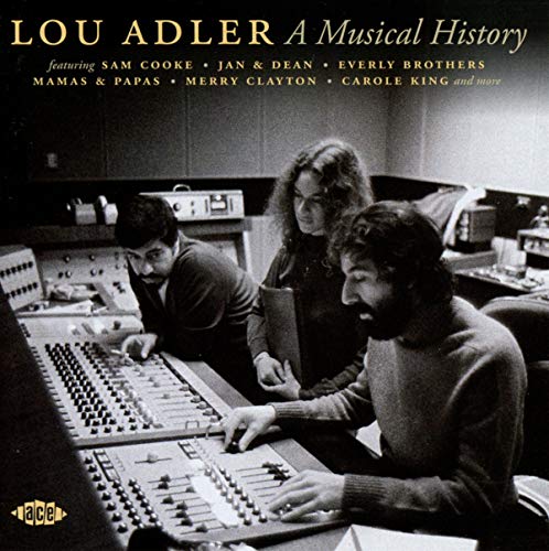 CD cover featuring Lou Adler and musicians in a recording studio.