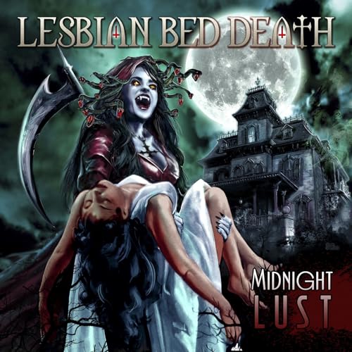 CD cover depicting a vampire woman, a castle, and a prone figure.