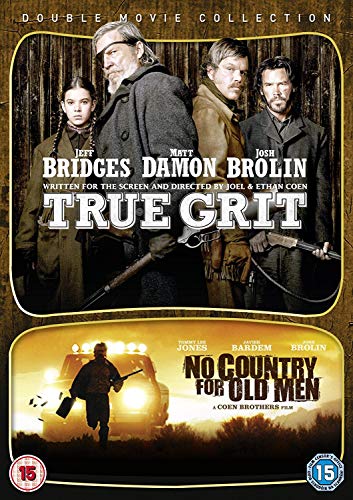 DVD cover for "True Grit" and "No Country for Old Men" films.