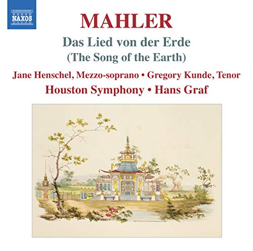 CD cover for Mahler’s “Das Lied von der Erde” with a pagoda illustration.