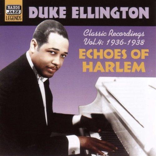Duke Ellington portrait on CD cover, playing piano, with text details.