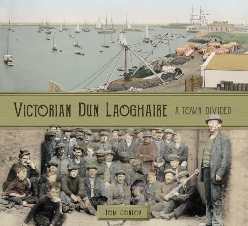 Book cover: Victorian Dun Laoghaire port scene and working-class men.