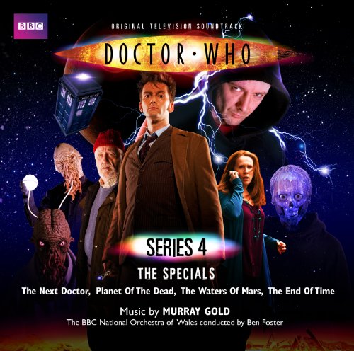 Doctor Who Series 4 The Specials soundtrack CD cover featuring characters against a space background.