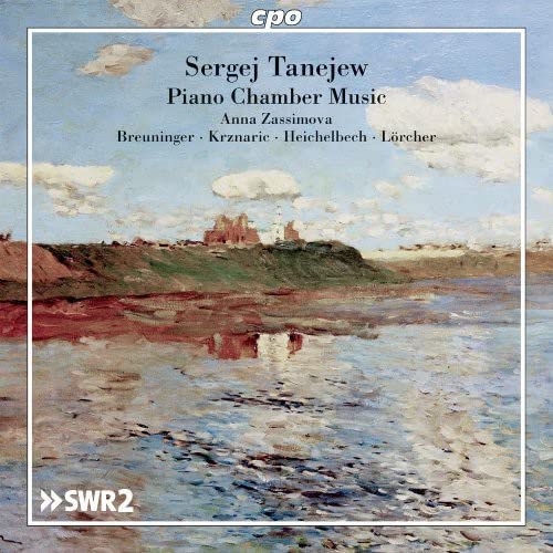 CD cover for Tanejew's Piano Chamber Music with a landscape painting.