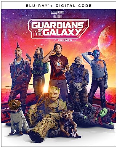 Guardians of the Galaxy Vol. 3 Blu-ray cover featuring the team.