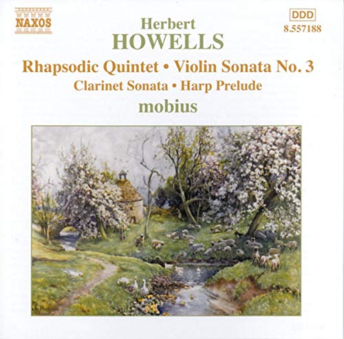 CD cover for Herbert Howells’ compositions with a pastoral landscape.