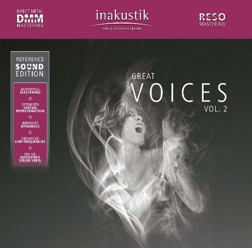 Vinyl record cover: black background with a singer and swirling smoke.
