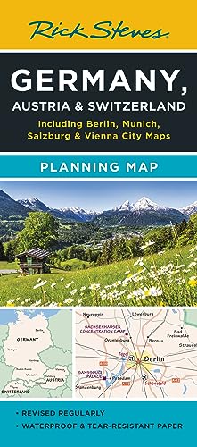Rick Steves Germany, Austria & Switzerland Planning Map : Including Berlin, Munich, Salzburg & Vienna City Maps