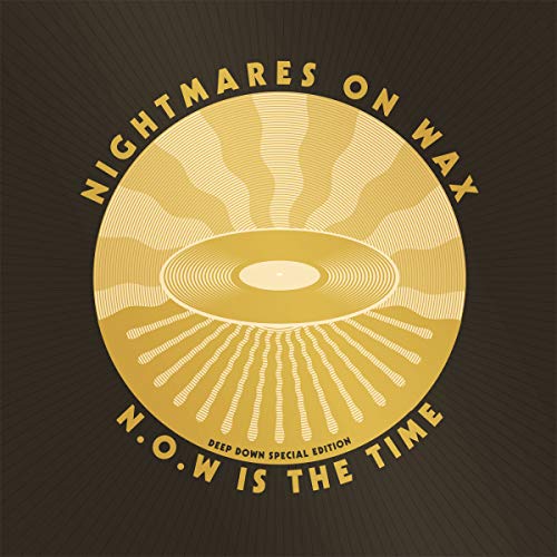 Nightmares On Wax album cover: golden sunburst with vinyl record center.