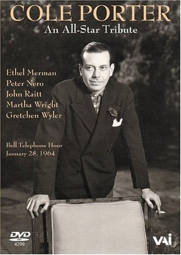 Cole Porter tribute DVD cover featuring a portrait of the composer.