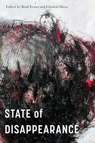Book cover with abstract black, red, and gray brushstroke painting.